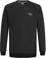 Emporio Armani EA7 FW23 Black Logo Print Crewneck Sweatshirt Casual Wear 6RPM84-PJSQZ-1200 Emporio Armani EA7 FW23 Black Logo Print Crewneck Sweatshirt Casual Wear 6RPM84-PJSQZ-1200