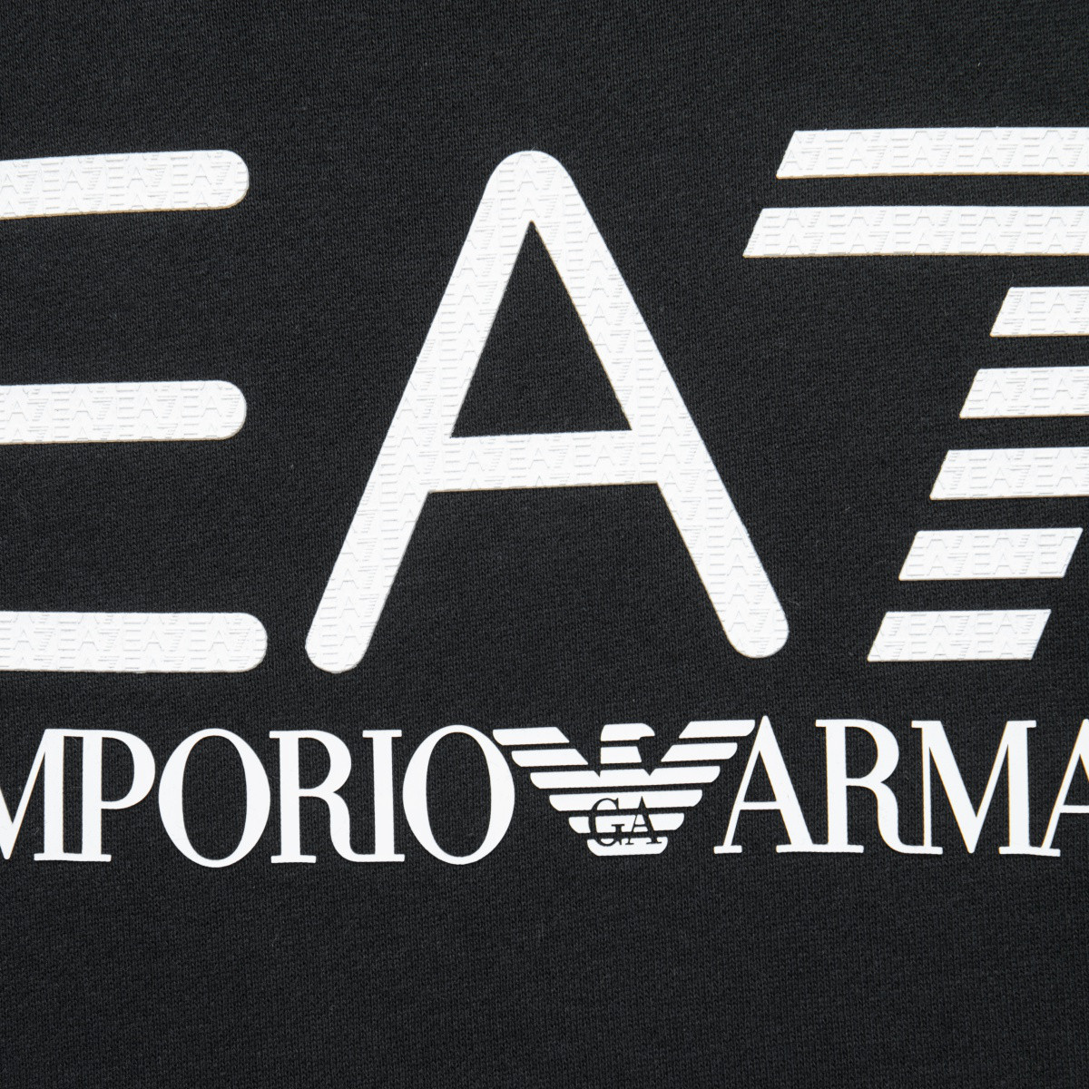 Details for Emporio Armani EA7 FW23 黑色标志印花圆领卫衣 6RPM16-PJSLZ-1200