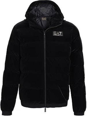 EMPORIO ARMANI EA7 FW23男士黑色標誌印花連帽棉外套 6RPB19-PNEBZ-1200 Order EMPORIO ARMANI EA7 FW23男士黑色標誌印花連帽棉外套 6RPB19-PNEBZ-1200