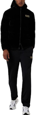 EMPORIO ARMANI EA7 FW23男士黑色標誌印花連帽棉外套 6RPB19-PNEBZ-1200 Purchase EMPORIO ARMANI EA7 FW23男士黑色標誌印花連帽棉外套 6RPB19-PNEBZ-1200