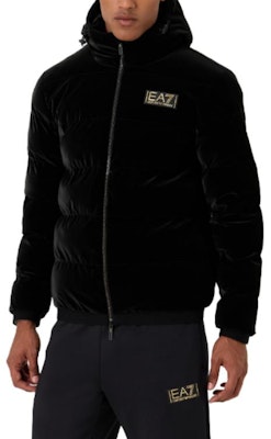 EMPORIO ARMANI EA7 FW23男士黑色標誌印花連帽棉外套 6RPB19-PNEBZ-1200 Details for EMPORIO ARMANI EA7 FW23男士黑色標誌印花連帽棉外套 6RPB19-PNEBZ-1200