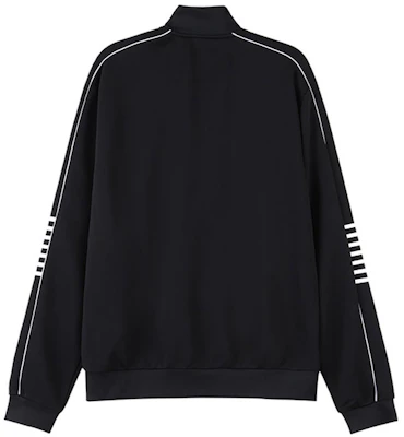 Emporio Armani EA7 FW23 Baju Hitam Zip-Up dengan Cetakan Logo 6RPM07-PJ16Z-1200 Lookbook Emporio Armani EA7 FW23 Baju Hitam Zip-Up dengan Cetakan Logo 6RPM07-PJ16Z-1200