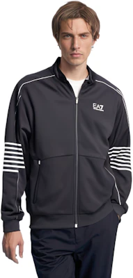 Emporio Armani EA7 FW23 Baju Hitam Zip-Up dengan Cetakan Logo 6RPM07-PJ16Z-1200 Purchase Emporio Armani EA7 FW23 Baju Hitam Zip-Up dengan Cetakan Logo 6RPM07-PJ16Z-1200