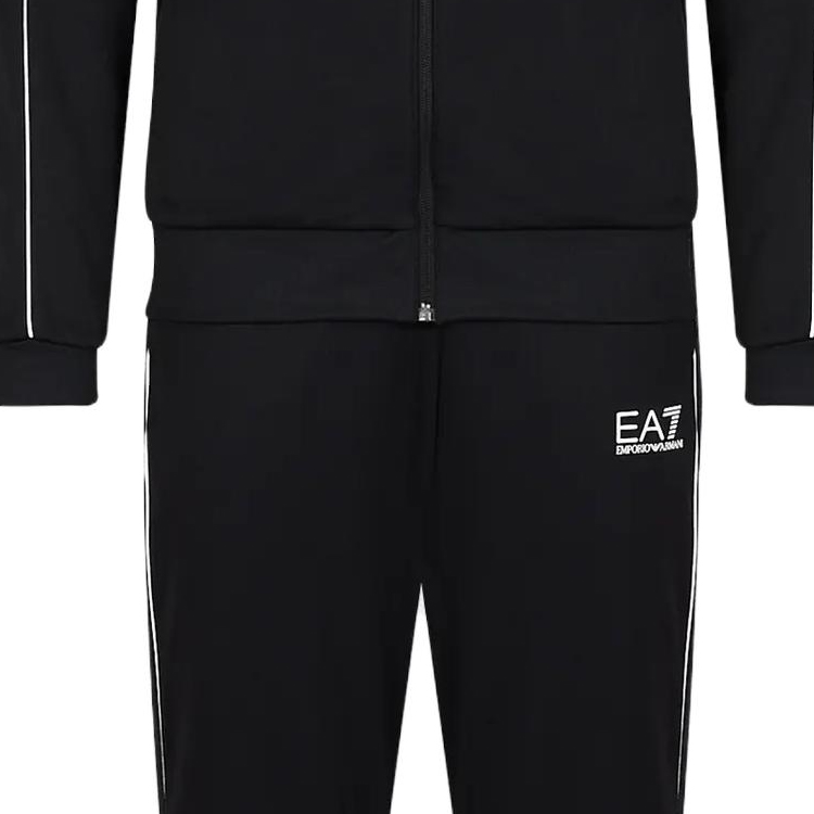 Cheap エンポリオアルマーニ EA7 FW23 カラーブロック ロゴプリント スタンドカラートラックスーツ 6RPV53-PJ16Z-1200
