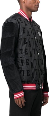 Chaqueta Bomber Negra Hombre EMPORIO ARMANI EA7 FW23 Colorblock Logo Rayas. 6RPB09-PNECZ-1200 Sizing Chaqueta Bomber Negra Hombre EMPORIO ARMANI EA7 FW23 Colorblock Logo Rayas. 6RPB09-PNECZ-1200