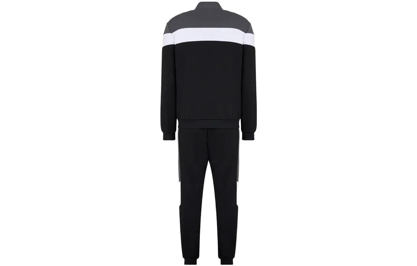 Lookbook Chándal Emporio Armani EA7 FW23 Colorblock con Cremallera Ropa Deportiva. 6RPV56-PJ16Z-1200