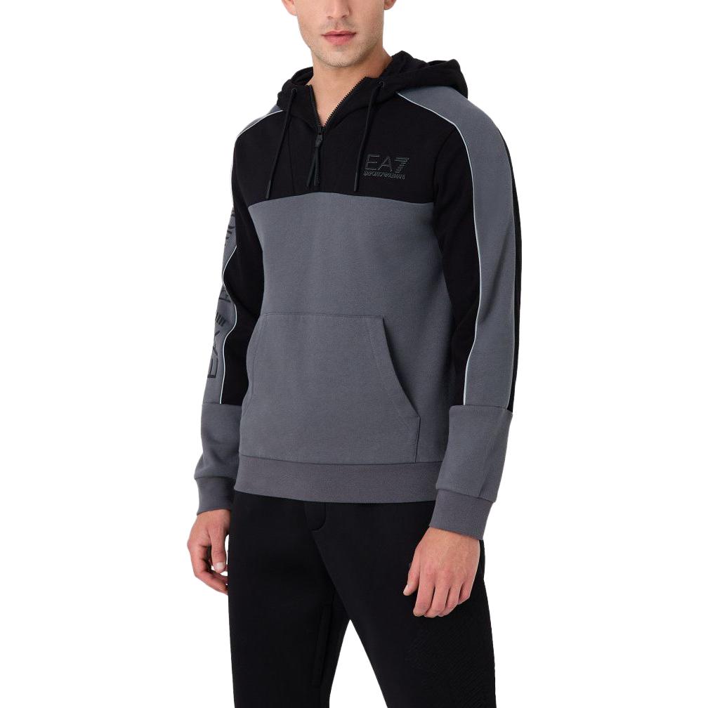 Purchase 安普里奥阿玛尼EA7 FW23灰色logo对比长袖卫衣 6RPM30-PJ07Z-1977