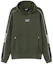 Order Emporio Armani EA7 Hoodie Logo Cetak Warna Hijau Gelap FW23 6RPM06-PJ16Z-1845