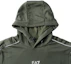 Shop Emporio Armani EA7 Hoodie Logo Cetak Warna Hijau Gelap FW23 6RPM06-PJ16Z-1845