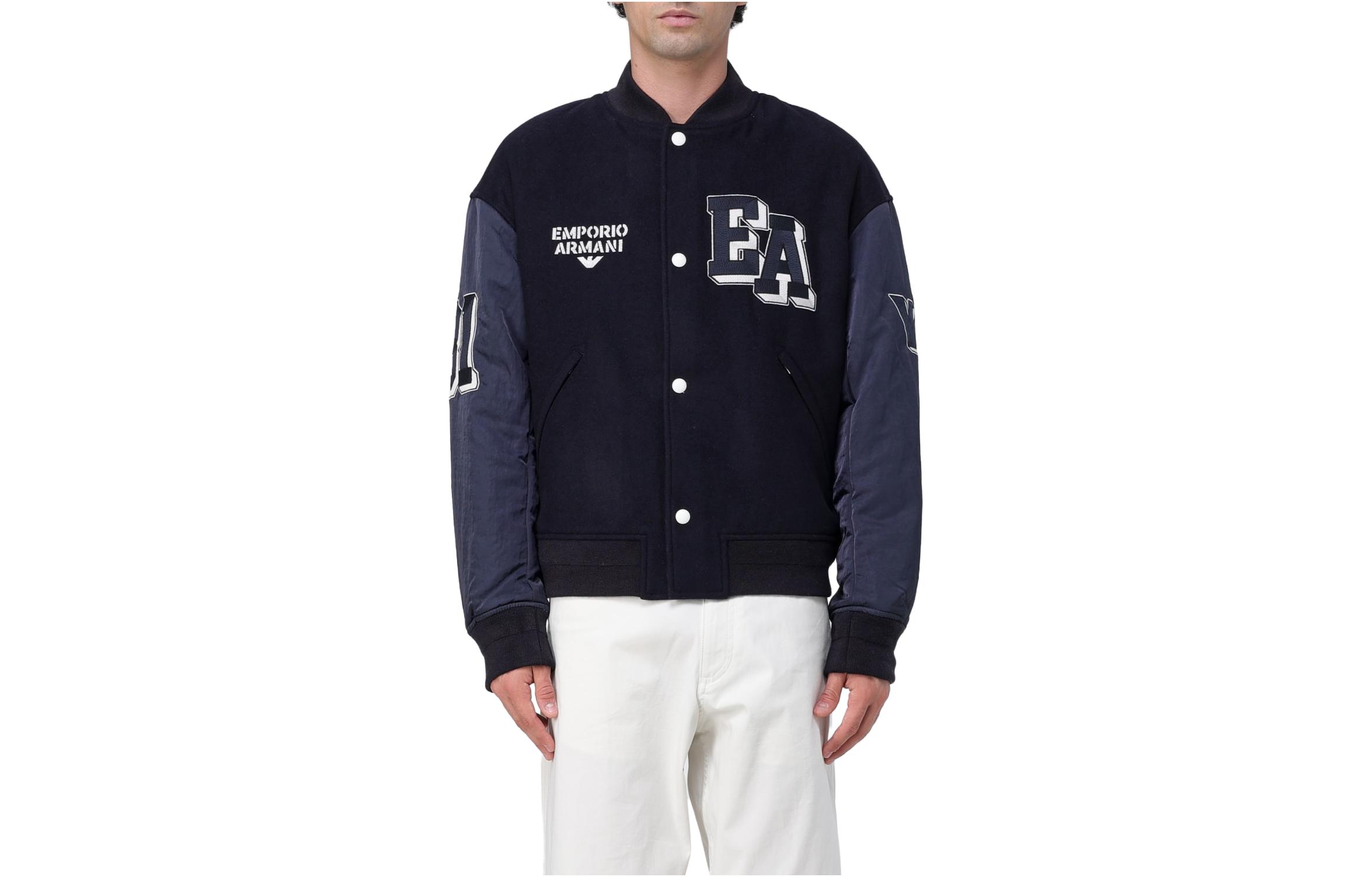 EMPORIO ARMANI EA7 FW23 Logo Embroidered Pilot Jacket for Men. 6R1B89-1NHNZ-0999 圖 17