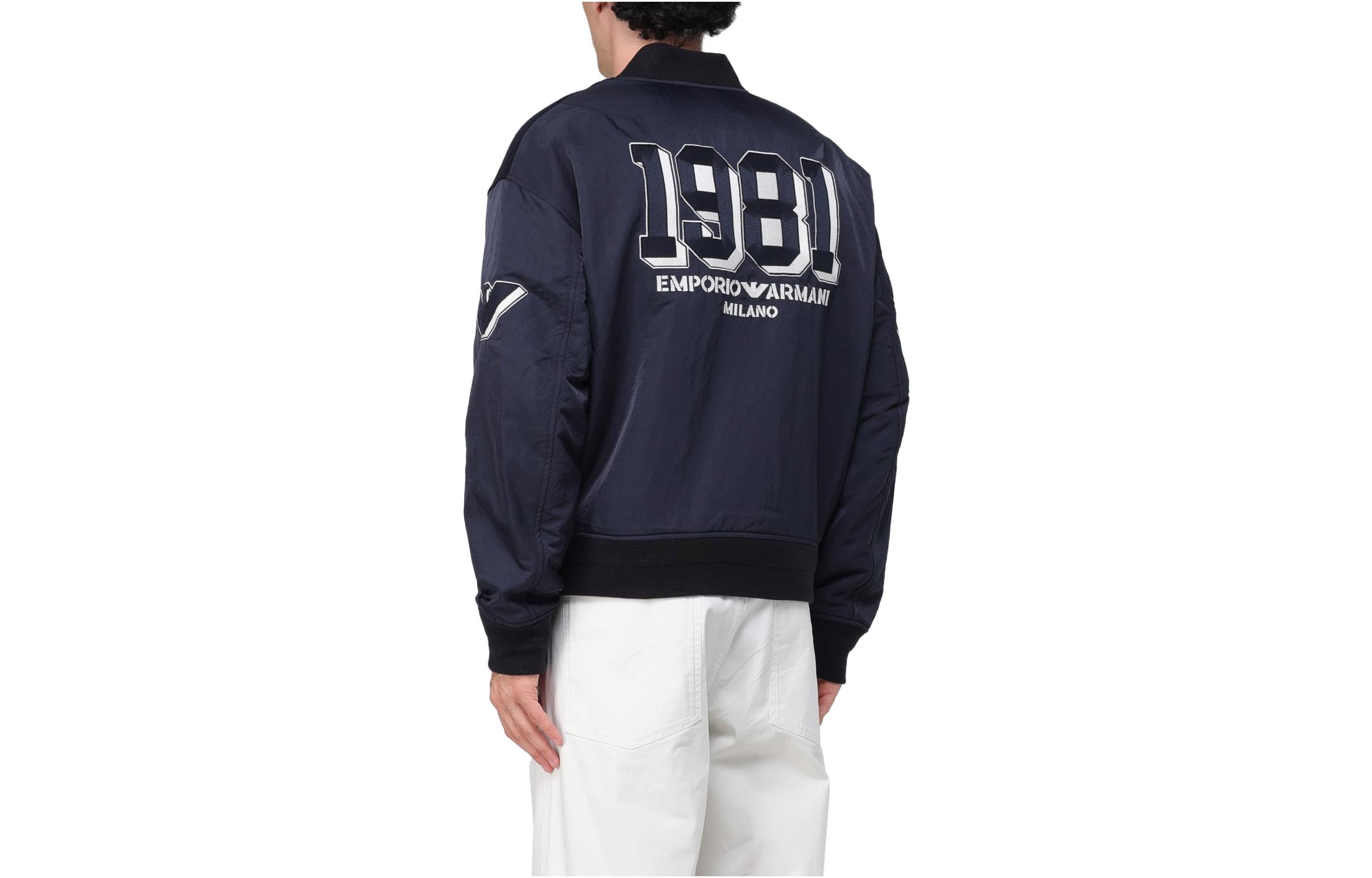 EMPORIO ARMANI EA7 FW23 Logo Embroidered Pilot Jacket for Men. 6R1B89-1NHNZ-0999 圖 18