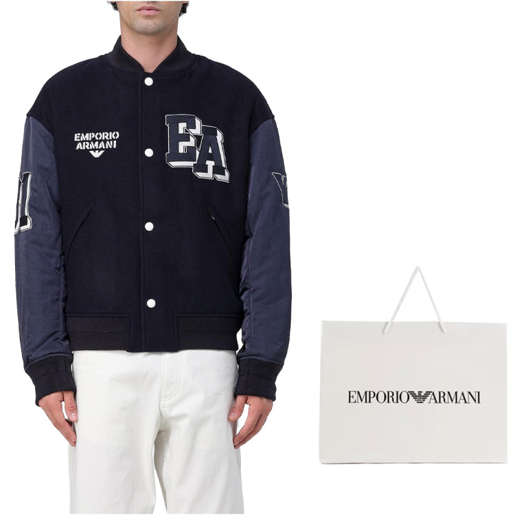 EMPORIO ARMANI EA7 FW23 Logo Embroidered Pilot Jacket for Men. 6R1B89-1NHNZ-0999 圖 19