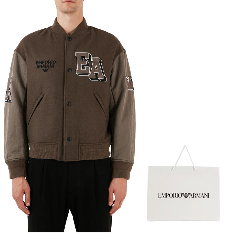 EMPORIO ARMANI EA7 FW23 Logo Embroidered Pilot Jacket for Men. 6R1B89-1NHNZ-0999 圖 4