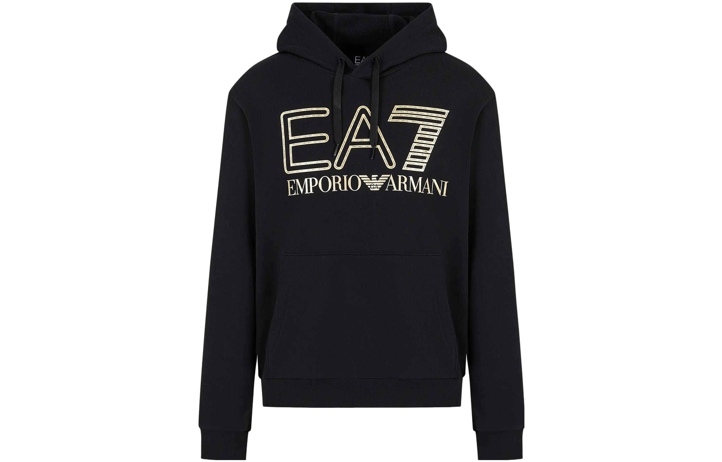 Emporio Armani EA7 FW23 Logo Hoodie Black 6RPM09-PJSHZ-0208