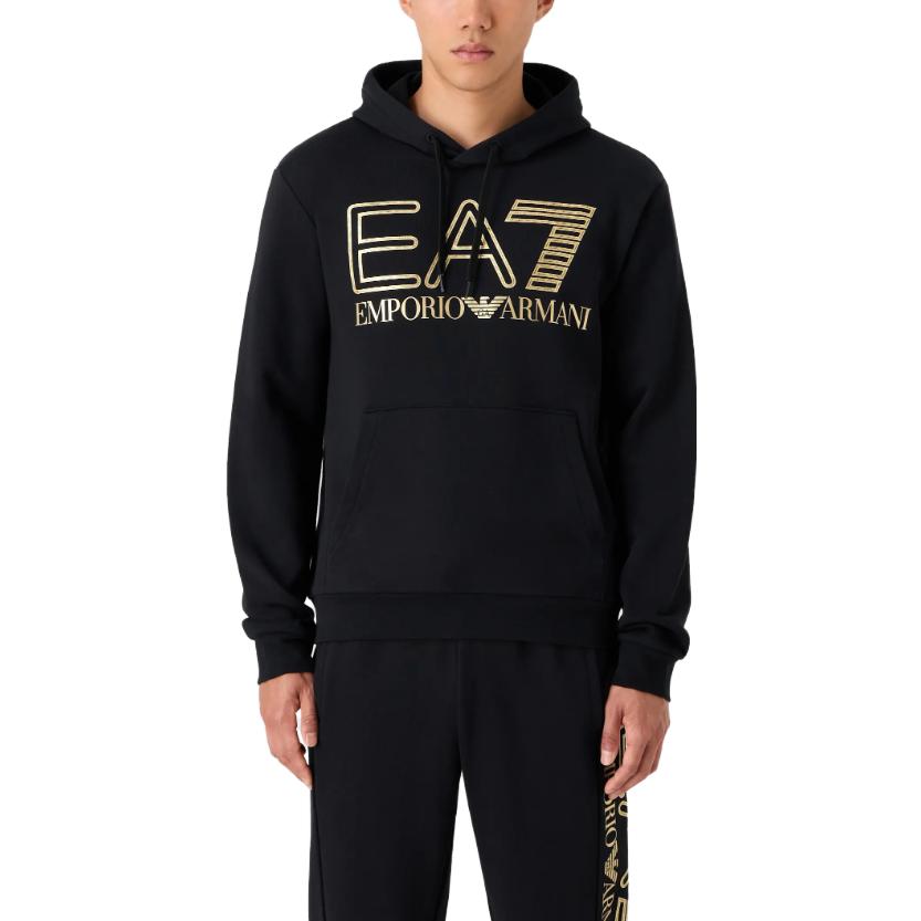 Purchase Emporio Armani EA7 FW23 Hoodie Logo Hitam 6RPM09-PJSHZ-0208