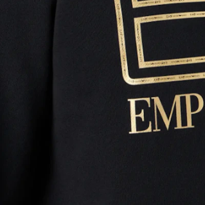 Emporio Armani EA7 FW23 Hoodie Logo Hitam 6RPM09-PJSHZ-0208 Details for Emporio Armani EA7 FW23 Hoodie Logo Hitam 6RPM09-PJSHZ-0208