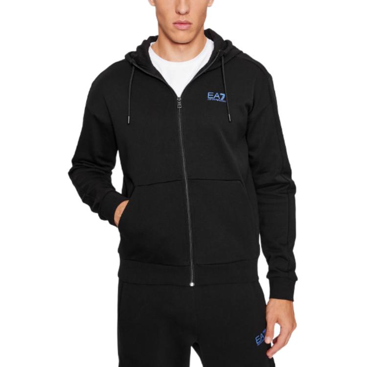 Sizing Chándal Negro EMPORIO ARMANI EA7 FW23 con Logo Imprimido Casual. 6RPV66-PJ07Z-1200