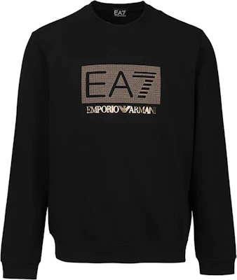 安普里奥·阿玛尼EA7 FW23标志印花黑色圆领卫衣 3RUM09-PJARZ-1200 Order 安普里奥·阿玛尼EA7 FW23标志印花黑色圆领卫衣 3RUM09-PJARZ-1200