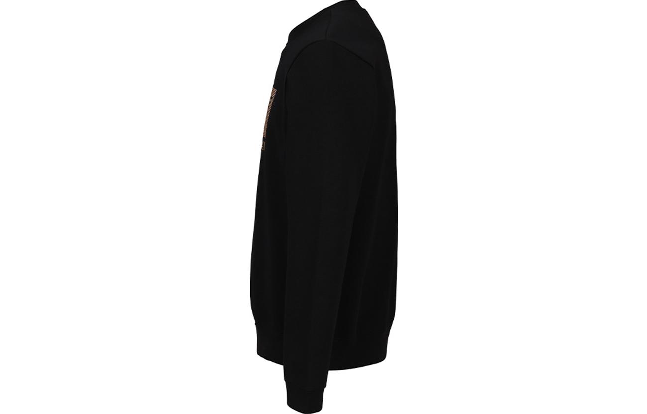 Shop 엠포리오 아르마니 EA7 FW23 로고 프린트 크루넥 스웨트셔츠 블랙 3RUM09-PJARZ-1200