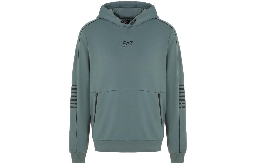 Emporio Armani EA7 FW23 Logo Print Drawstring Hoodie 6RPM06-PJ16Z-1842