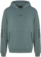 Emporio Armani EA7 FW23 Logo Print Drawstring Hoodie 6RPM06-PJ16Z-1842 Emporio Armani EA7 FW23 Logo Print Drawstring Hoodie 6RPM06-PJ16Z-1842