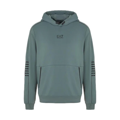 Emporio Armani EA7 FW23 Logo Print Drawstring Hoodie 6RPM06-PJ16Z-1842
