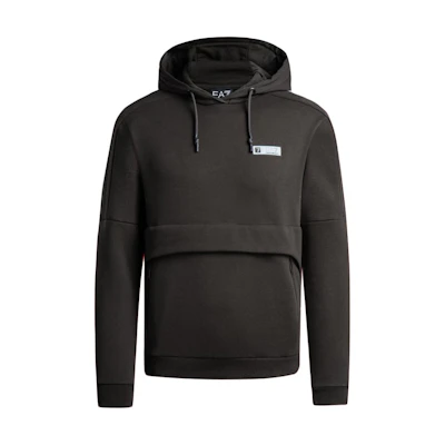Emporio Armani EA7 FW23 Logo Print Long Sleeve Sweatshirt - Dark Brown 6RPM71-PJRCZ-1762