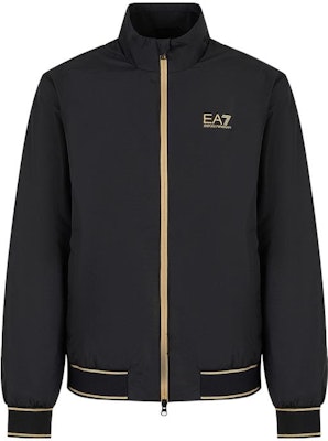 エンポリオアルマーニ EA7 FW23 ロゴプリント リブ フライトジャケット メンズ ブラック 6RPB07-PN27Z-0208 Order エンポリオアルマーニ EA7 FW23 ロゴプリント リブ フライトジャケット メンズ ブラック 6RPB07-PN27Z-0208