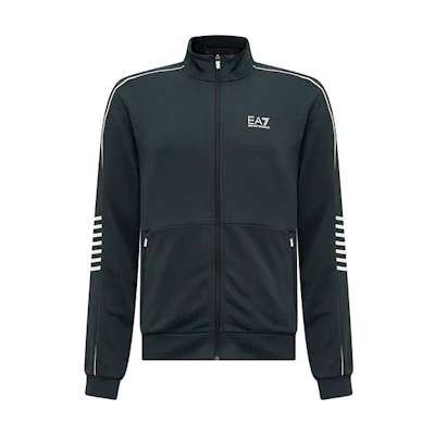 Emporio Armani EA7 FW23 Logo Print Zip-Up Jacket Long Sleeve Outerwear 6RPM07-PJ16Z-1578
