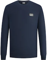 Emporio Armani EA7 FW23 Navy Blue Logo Crewneck Sweatshirt for Men 6RPM14-PJ07Z-1554 Emporio Armani EA7 FW23 Navy Blue Logo Crewneck Sweatshirt for Men 6RPM14-PJ07Z-1554