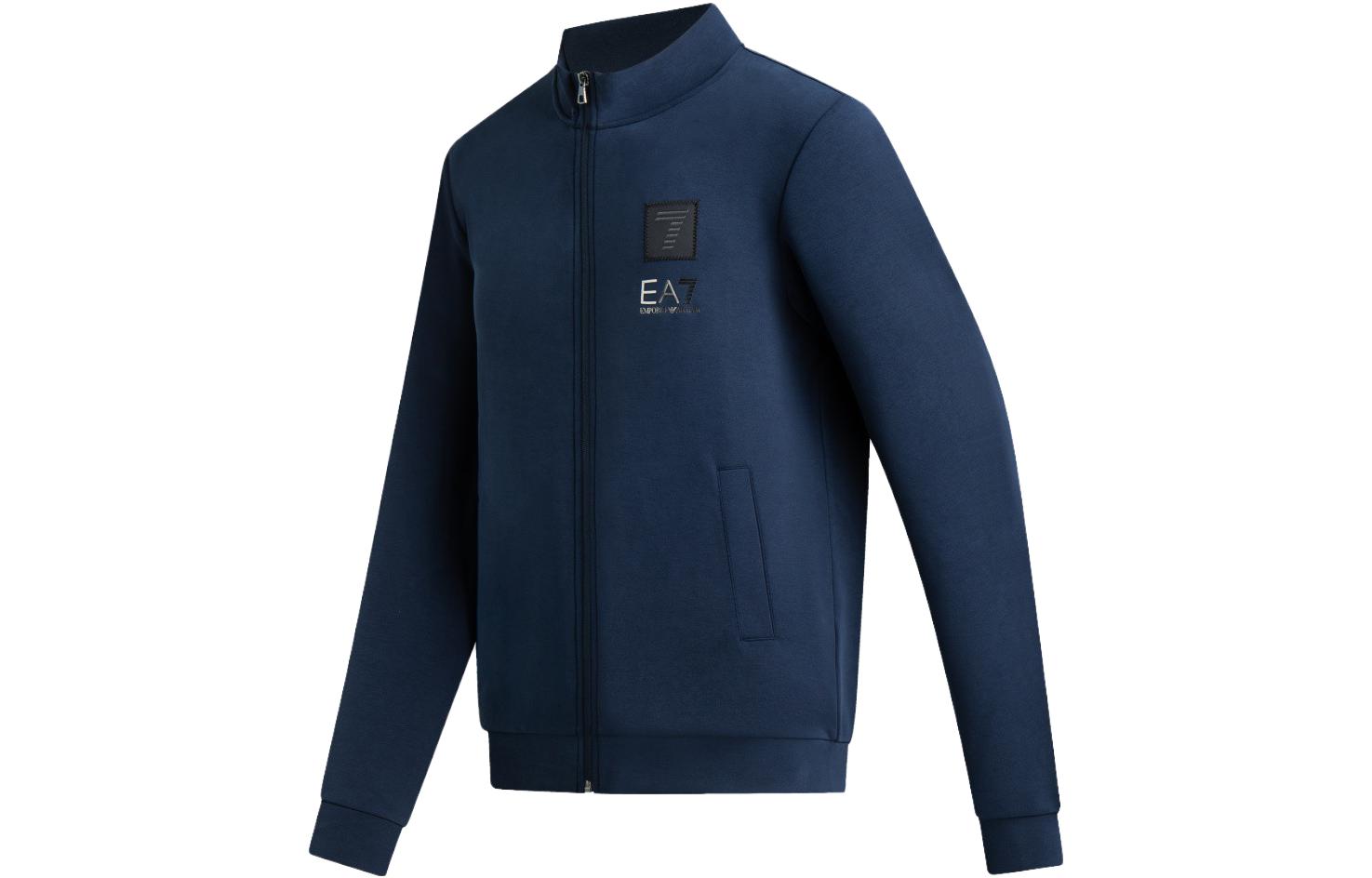 Emporio Armani EA7 FW23 Navy Logo Zip-Up Jacket Long Sleeve Outerwear 6RPM27-PJGEZ-1554 圖 4