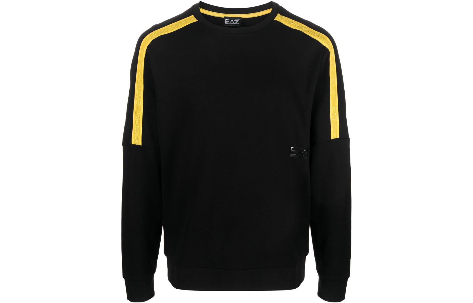 Emporio Armani EA7 FW23 Striped Crewneck Casual Long Sleeve Sweatshirt Men 3DPM56-PJEQZ-1200