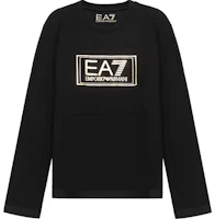 Emporio Armani EA7 Gold Logo Crewneck Sweatshirt Black () 6HPM73-PJF3Z-1200 Emporio Armani EA7 Gold Logo Crewneck Sweatshirt Black () 6HPM73-PJF3Z-1200