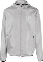 Emporio Armani EA7 Gray Logo Print Hoodie Jacket Casual Wear 8NPB04-PNN7Z-1920 Emporio Armani EA7 Gray Logo Print Hoodie Jacket Casual Wear 8NPB04-PNN7Z-1920
