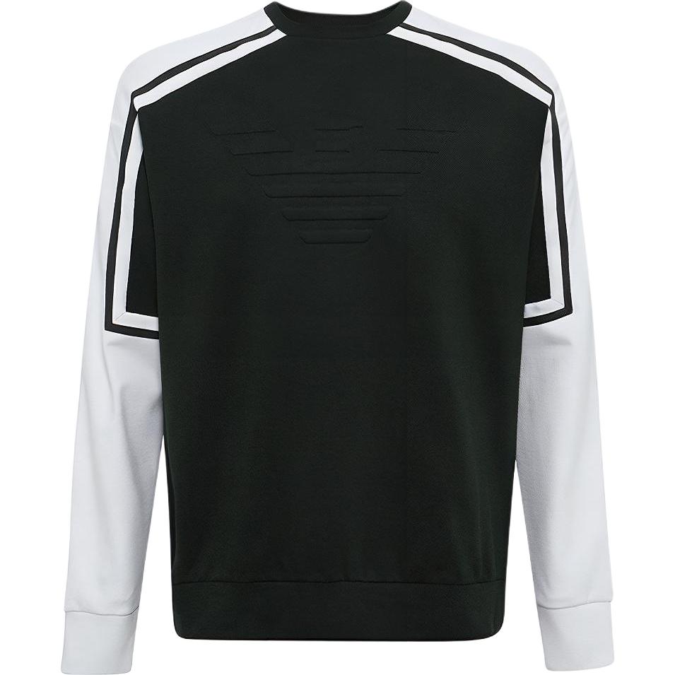 Emporio Armani EA7 Green Crewneck Long Sleeve Sweatshirt with Logo 3G1M76-1J52Z-0537