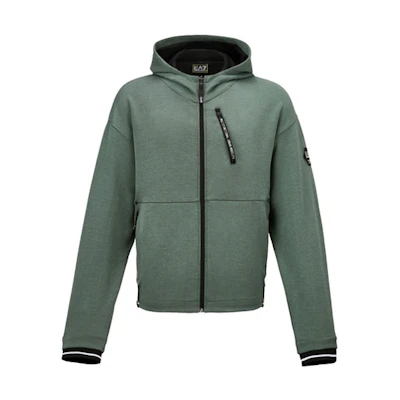 Emporio Armani EA7 Green Hooded Jacket Casual Sportswear 3HPM58-PJ9CZ-1858