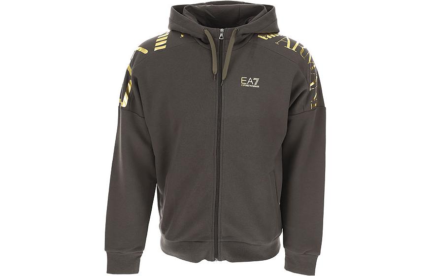 Emporio Armani EA7 Green Hooded Zip-Up Jacket 6LPM56-PJHLZ-1866