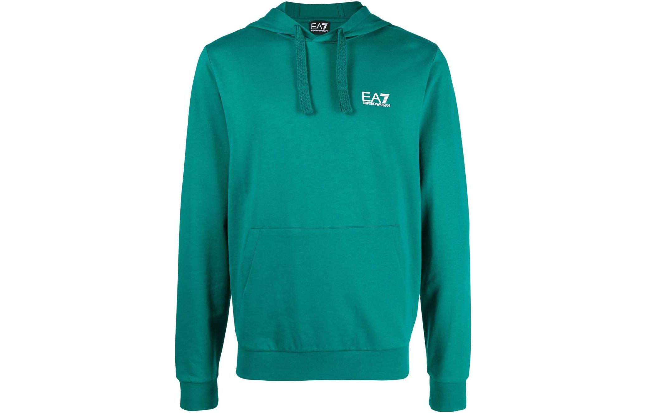 Order Hoodie Emporio Armani EA7 Logo Hijau Koleksi SS22 8NPM04-PJ05Z-1839