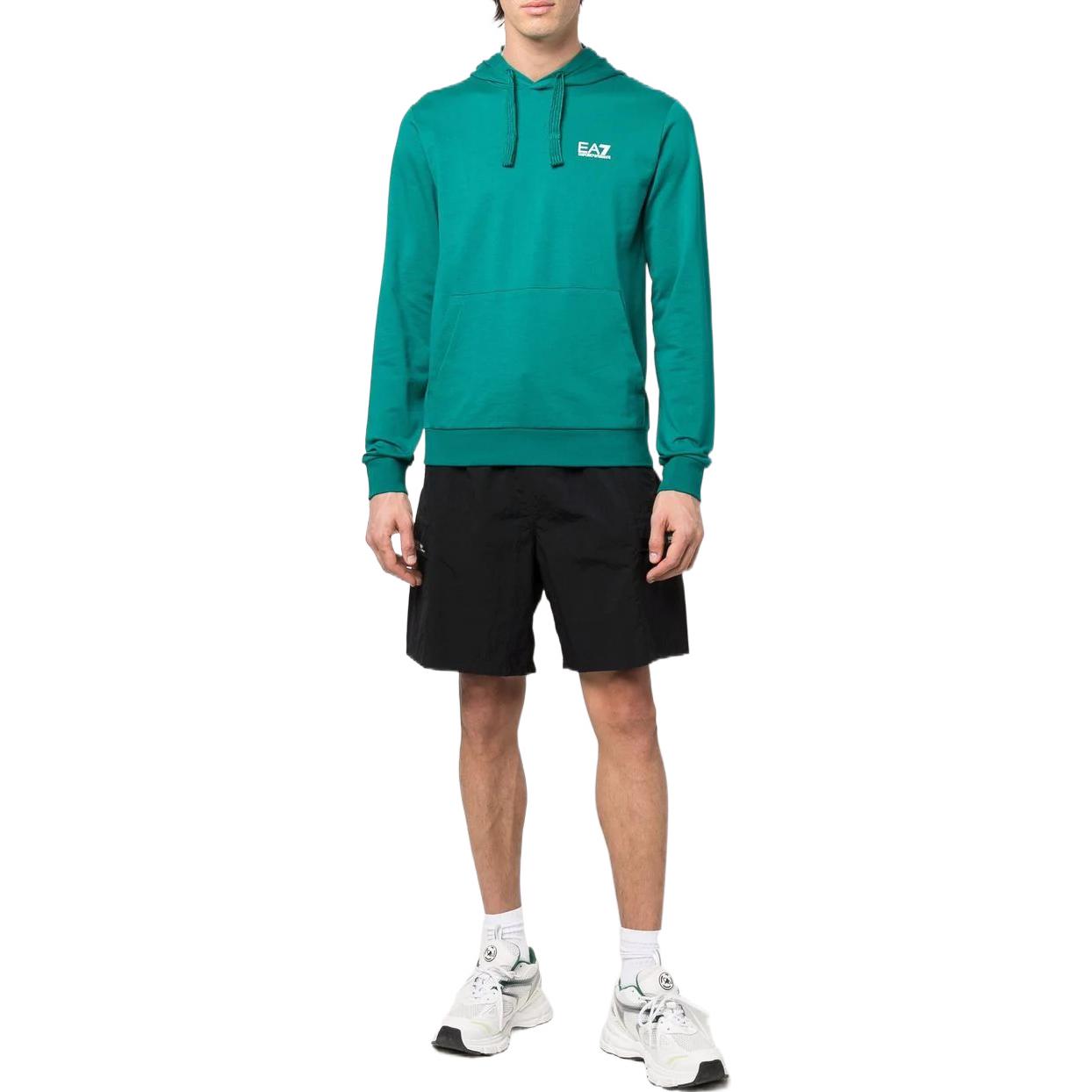 Lookbook Hoodie Emporio Armani EA7 Logo Hijau Koleksi SS22 8NPM04-PJ05Z-1839