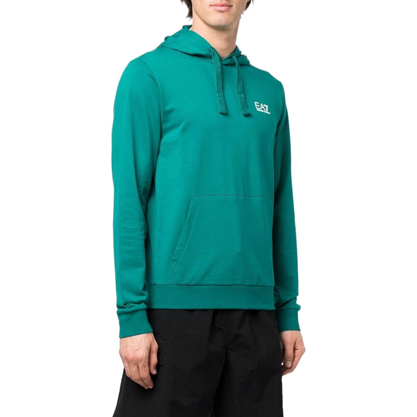 Shop Hoodie Emporio Armani EA7 Logo Hijau Koleksi SS22 8NPM04-PJ05Z-1839