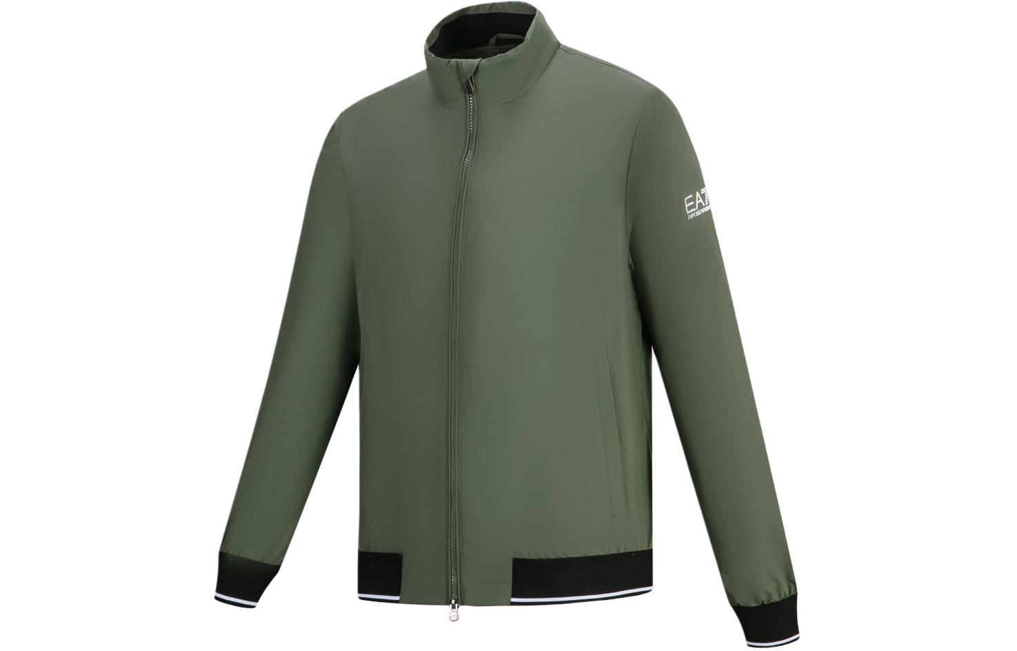 Emporio Armani EA7 Green Logo Print Zip-Up Casual Jacket Long Sleeve 3DPB07-PN27Z-1846 圖 4