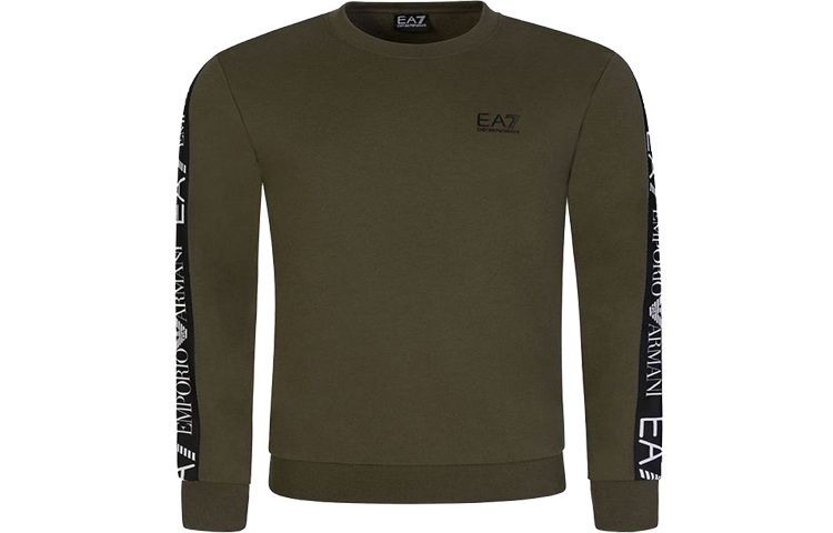 Emporio Armani EA7 Green Logo Sleeve Crewneck Sweatshirt 6HPM11-PJ07Z-1867