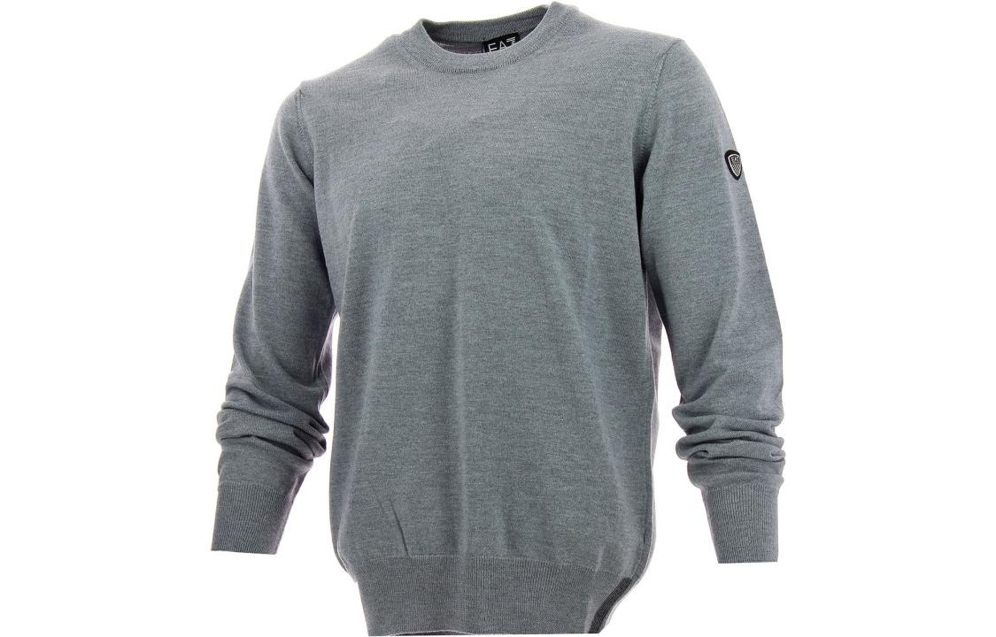 Emporio Armani EA7 Grey Crewneck Pullover Sweatshirt SLM08M-SL04M-1449