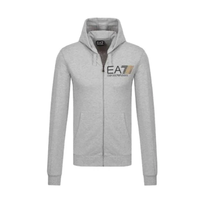Emporio Armani EA7 Grey Hooded Zip-Up Jacket Men’s SS22 3ZPM99-PJ05Z-3904
