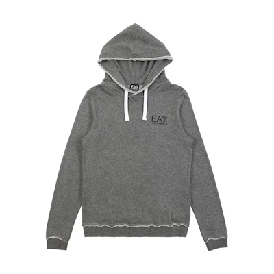 Emporio Armani EA7 Grey Hoodie with Letter Print Design 274632-4A269-00349