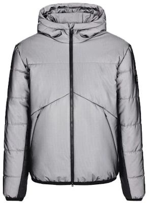 EMPORIO ARMANI EA7 灰色純色連帽棉質外套. 6KPB69-PN7MZ-1200 Order EMPORIO ARMANI EA7 灰色純色連帽棉質外套. 6KPB69-PN7MZ-1200