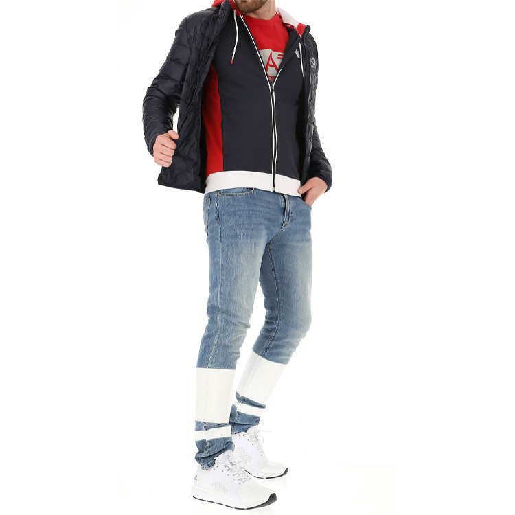 Emporio Armani EA7 Hooded Zip-Up Jacket Multi-Color Casual Sweatshirt 3GPM85-PJ11Z-1578 圖 7