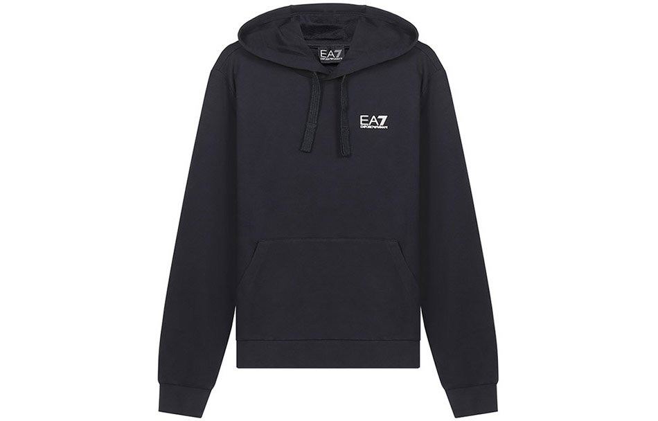 Emporio Armani EA7 Letter Decor Hoodie Night Blue 8NPM04-PJ05Z-1578