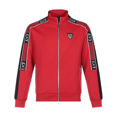 Emporio Armani EA7 Letter Print Sports Jacket - Racing Red 6HPM02-PJ3MZ-1451