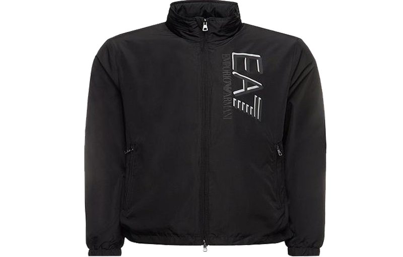 Emporio Armani EA7 Lightweight Hooded Jacket Black 3HPB31-PN28Z-12000
